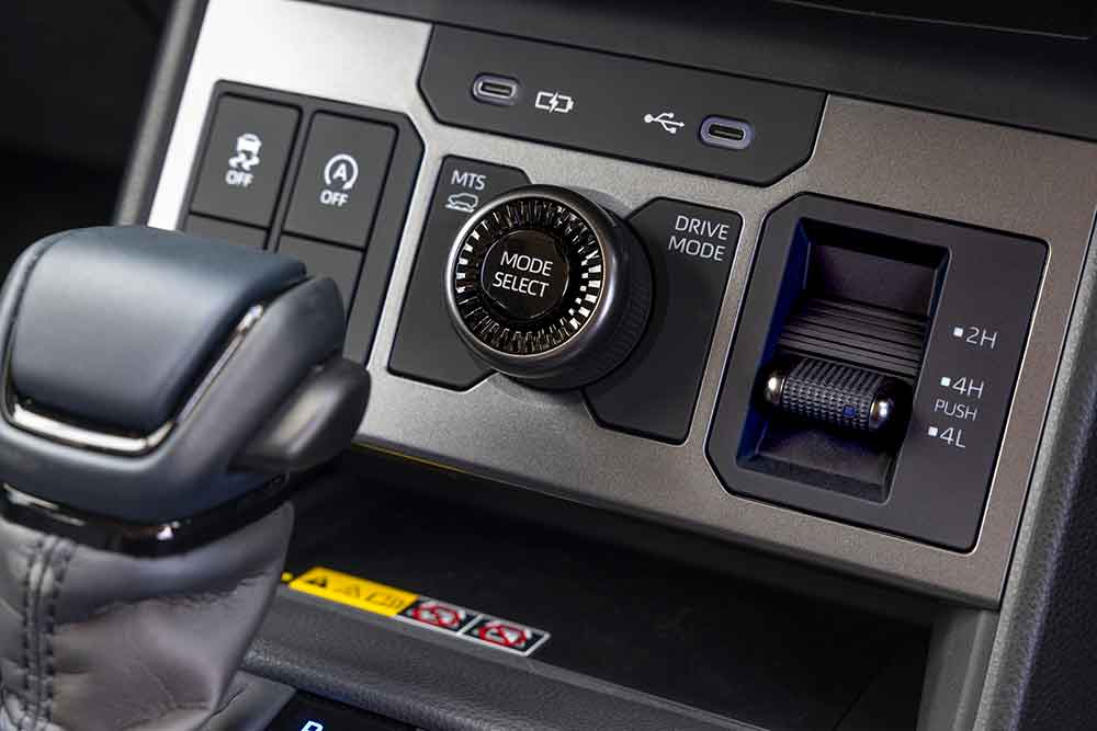 2026 Toyota  HiLux Rogue closeup of dash.