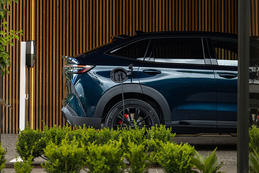 2025 GWM Haval H6GT PHEV be ing recharged.