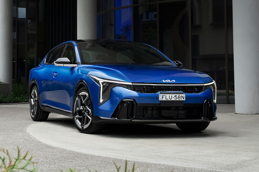 Kia K4 GT Line front view.