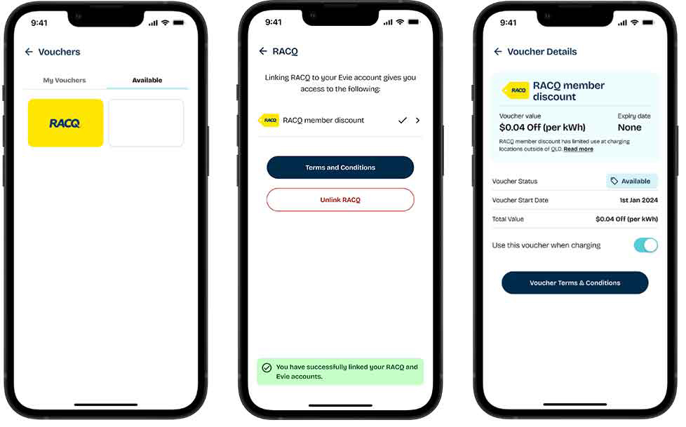 RACQ app sign in