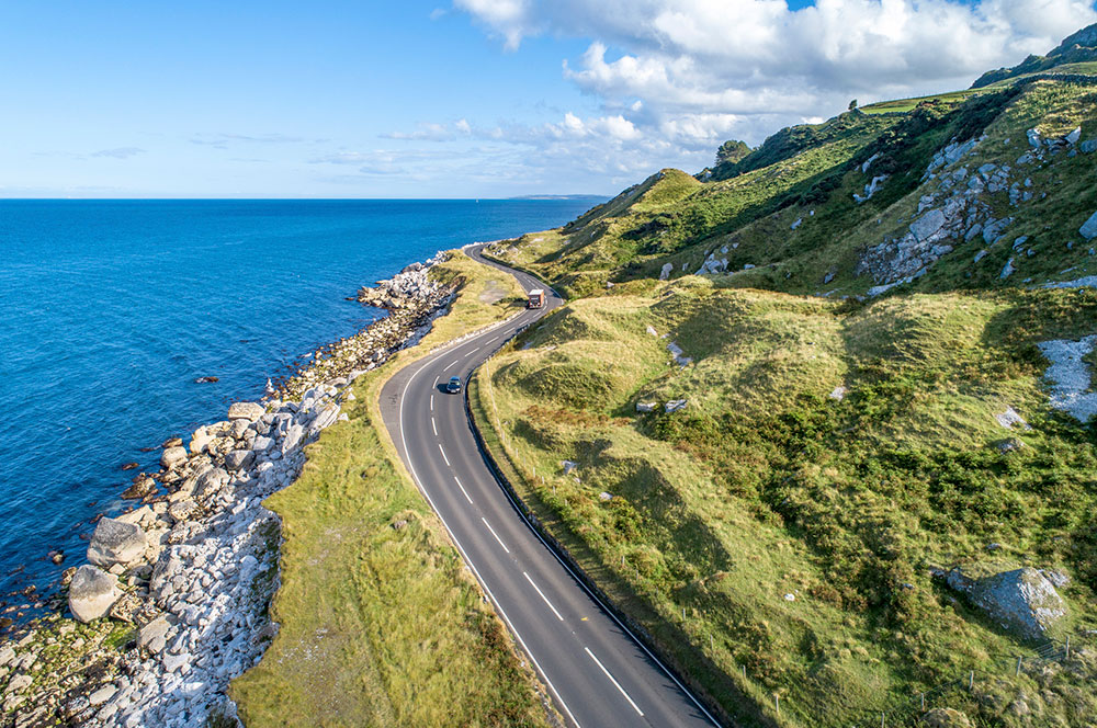 Driving in Northern Ireland.