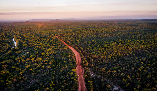 Outback Queensland road