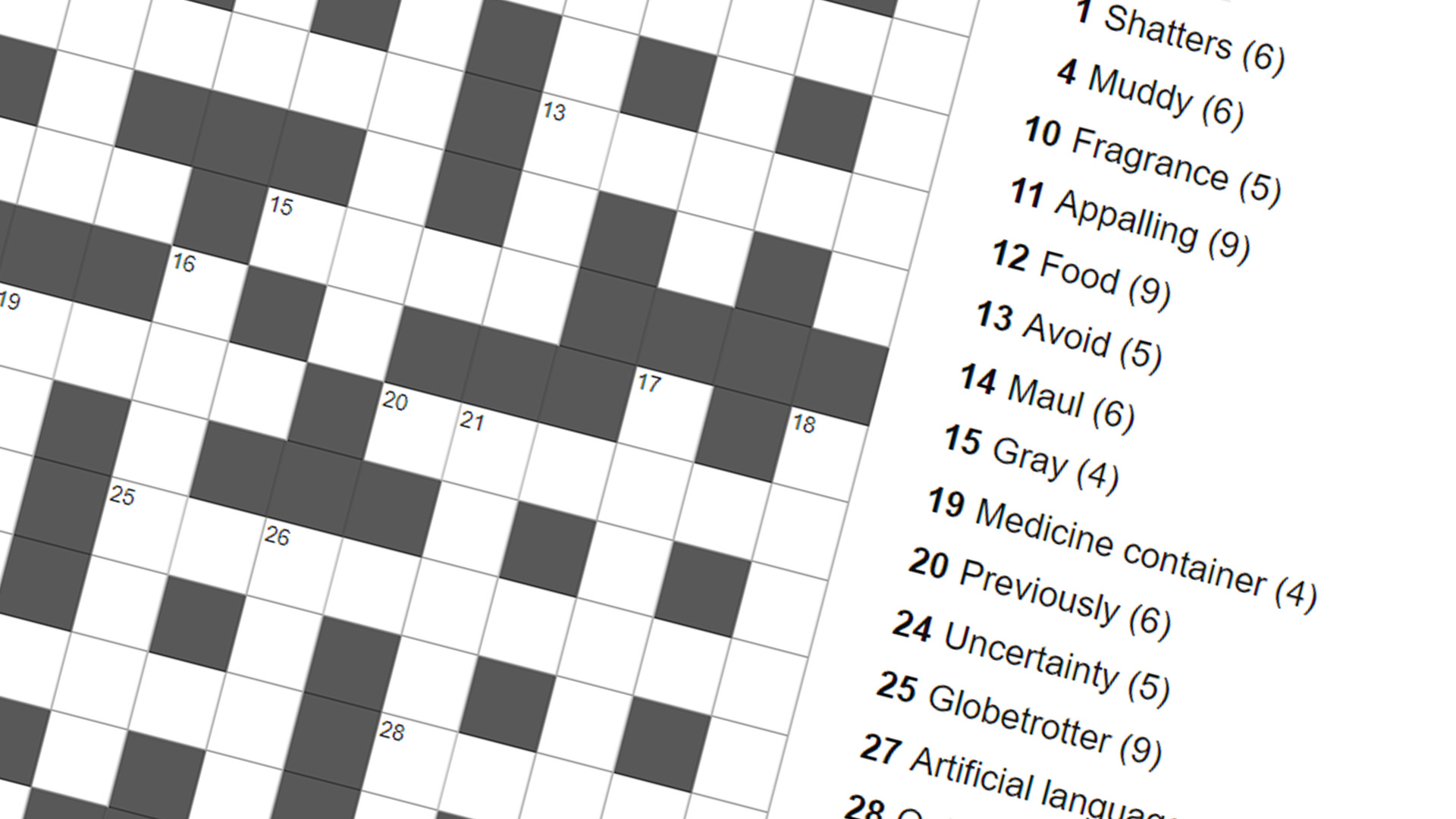 crossword tilt